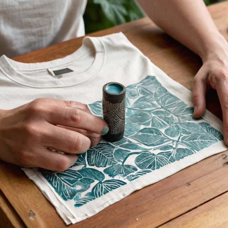 A Fun Project: How to Print on a T-shirt With a Linocut