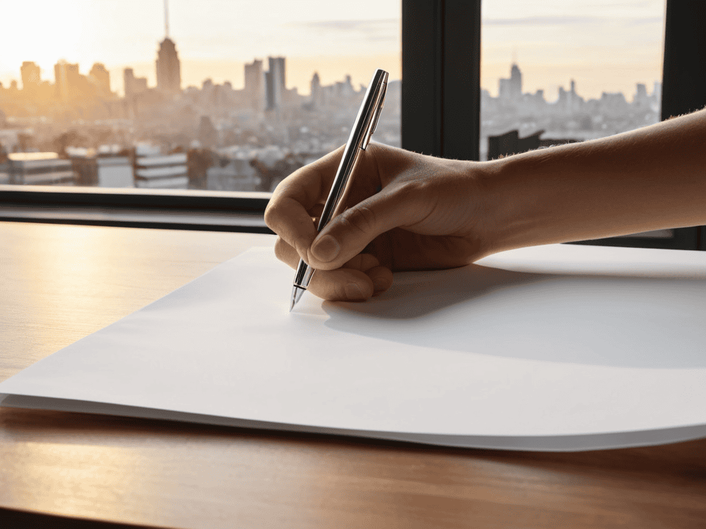 Write Simple One Page Plan template