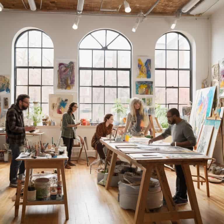 Collaborating With Artists in studio