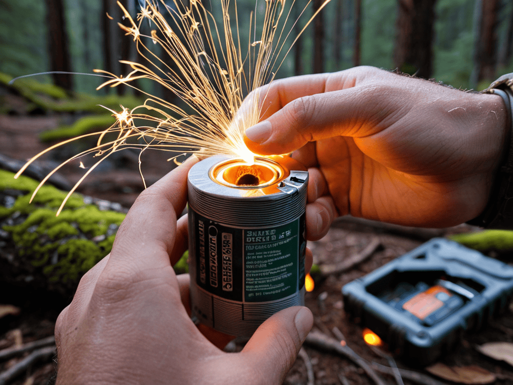 Starting Fire With Battery