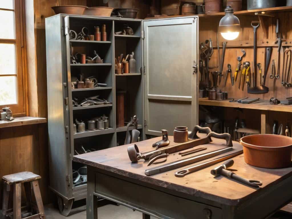 Restoring vintage metal cabinets