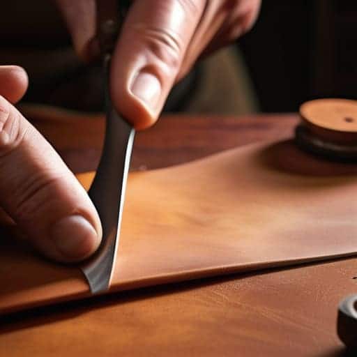 Thinning Leather Edges for Stitching With Grace