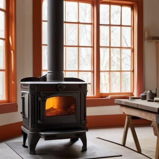 Wrapping It All Up Restored cast‑iron stove